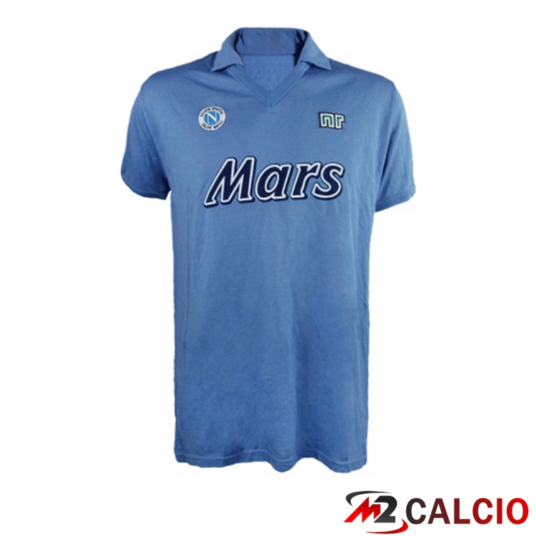 Maglie Calcio Personalizzate,Tute Calcio Squadre,Maglia Nazionale Italiana Calcio | Maglie Calcio SSC Napoli Retro Prima Blu 1989-1990