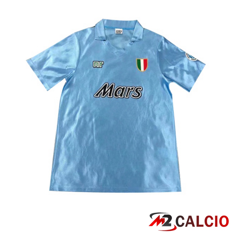 Maglie Calcio Personalizzate,Tute Calcio Squadre,Maglia Nazionale Italiana Calcio | Maglie Calcio SSC Napoli Retro Prima Blu 1990-1991