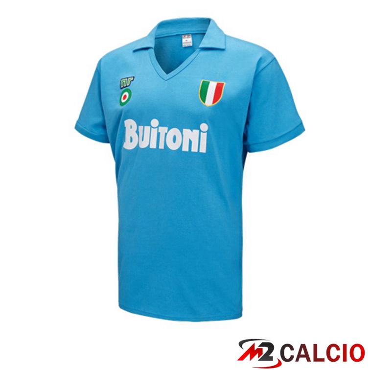 Maglie Calcio Personalizzate,Tute Calcio Squadre,Maglia Nazionale Italiana Calcio | Maglie Calcio SSC Napoli Retro Prima Blu 1987-1988
