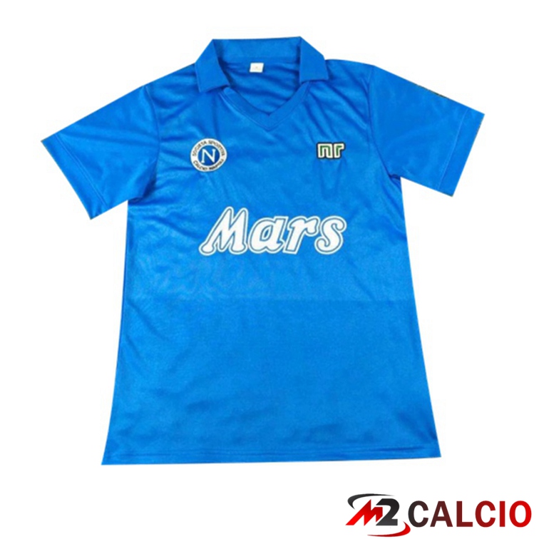 Maglie Calcio Personalizzate,Tute Calcio Squadre,Maglia Nazionale Italiana Calcio | Maglie Calcio SSC Napoli Retro Prima Blu 1988-1989