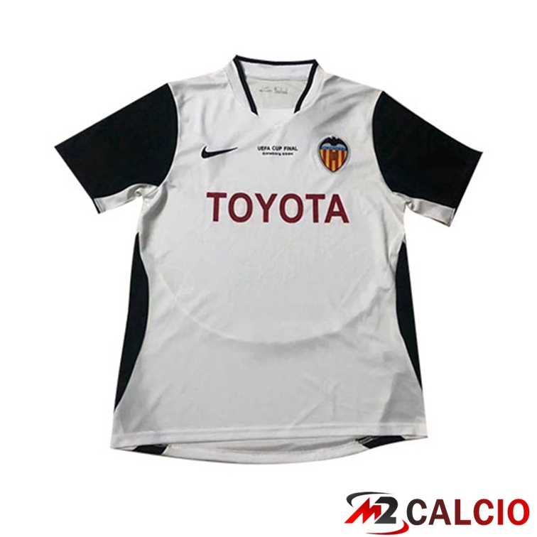 Maglie Calcio Personalizzate,Tute Calcio Squadre,Maglia Nazionale Italiana Calcio | Maglie Calcio Valencia CF Retro Prima Bianco 2003-2004