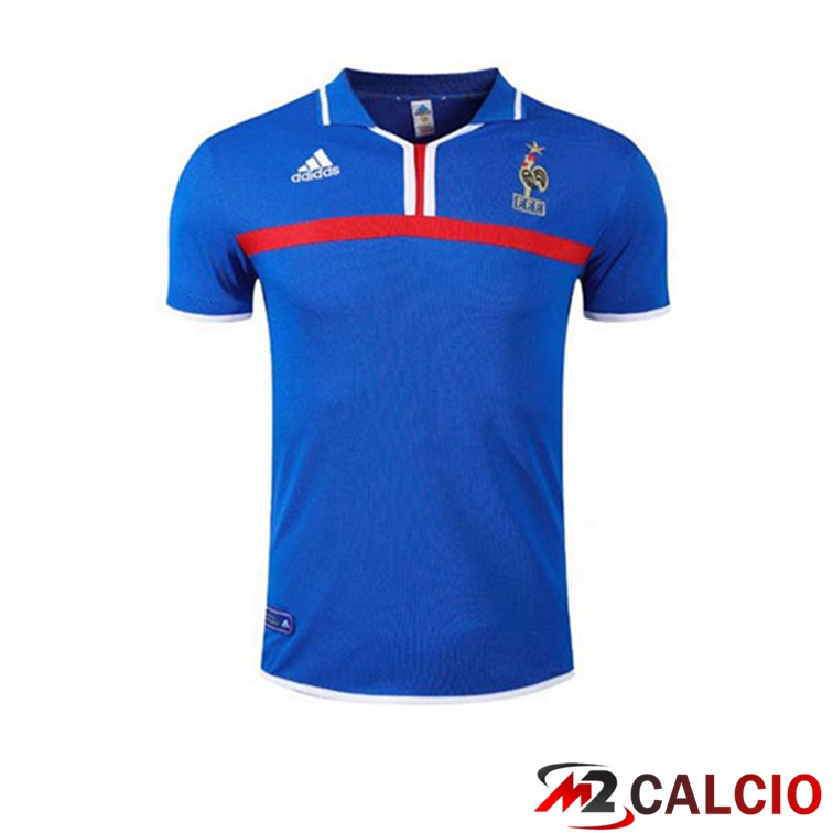 Maglie Calcio Personalizzate,Tute Calcio Squadre,Maglia Nazionale Italiana Calcio | Maglie Calcio Francia Retro Prima Blu 2000
