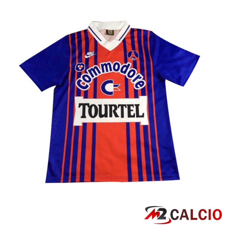 Maglie Calcio Personalizzate,Tute Calcio Squadre,Maglia Nazionale Italiana Calcio | Maglie Calcio Paris PSG Retro Prima Blu 1993-1994