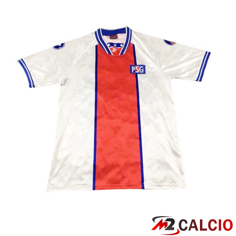 Maglie Calcio Personalizzate,Tute Calcio Squadre,Maglia Nazionale Italiana Calcio | Maglie Calcio Paris PSG Retro Seconda Bianco 1994-1995