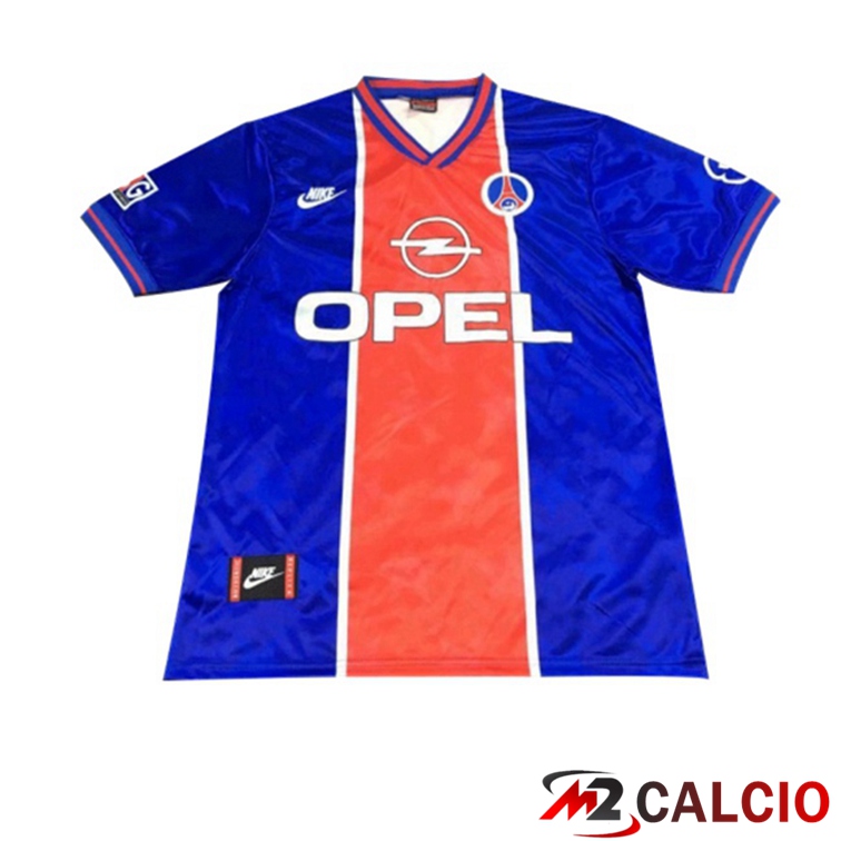 Maglie Calcio Personalizzate,Tute Calcio Squadre,Maglia Nazionale Italiana Calcio | Maglie Calcio Paris PSG Retro Prima Blu 1995-1996