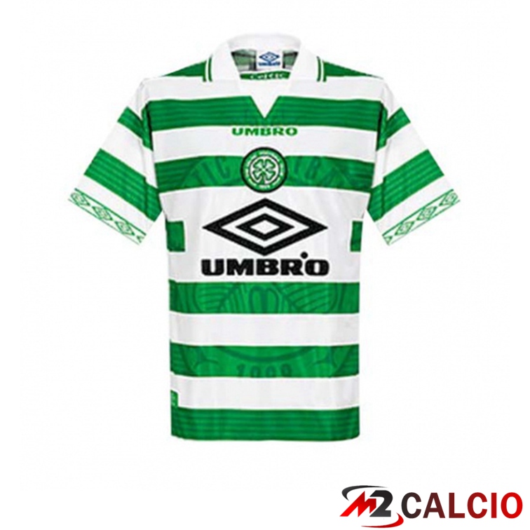 Maglie Calcio Personalizzate,Tute Calcio Squadre,Maglia Nazionale Italiana Calcio | Maglie Calcio Celtic FC Retro Prima Verde Bianco 1998-1999