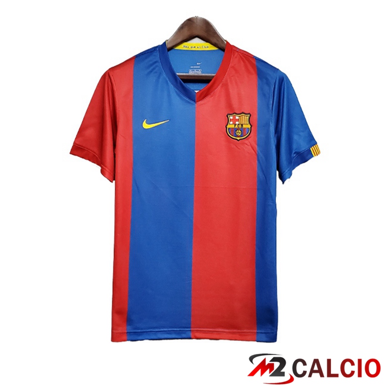 Maglie Calcio Personalizzate,Tute Calcio Squadre,Maglia Nazionale Italiana Calcio | Maglie Calcio FC Barcellona Retro Prima Rosso Blu 2006-2007