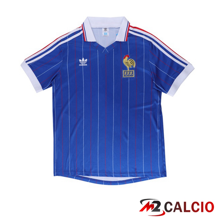 Maglie Calcio Personalizzate,Tute Calcio Squadre,Maglia Nazionale Italiana Calcio | Maglie Calcio Coppa del Mondo Francia Retro Prima Blu 1982