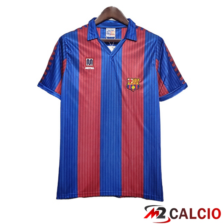 Maglie Calcio Personalizzate,Tute Calcio Squadre,Maglia Nazionale Italiana Calcio | Maglie Calcio FC Barcellona Retro Prima Rosso Blu 1990-1991