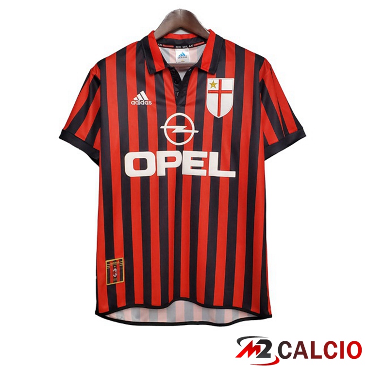 Maglie Calcio Personalizzate,Tute Calcio Squadre,Maglia Nazionale Italiana Calcio | Maglie Calcio AC Milan Retro Prima Rosso 1999-2000
