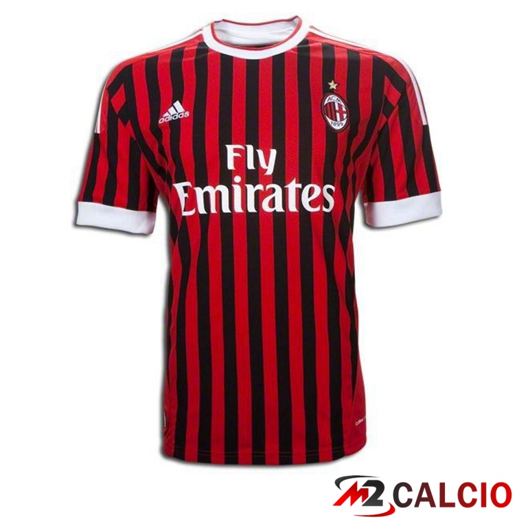 Maglie Calcio Personalizzate,Tute Calcio Squadre,Maglia Nazionale Italiana Calcio | Maglie Calcio AC Milan Retro Prima Rosso 2011-2012