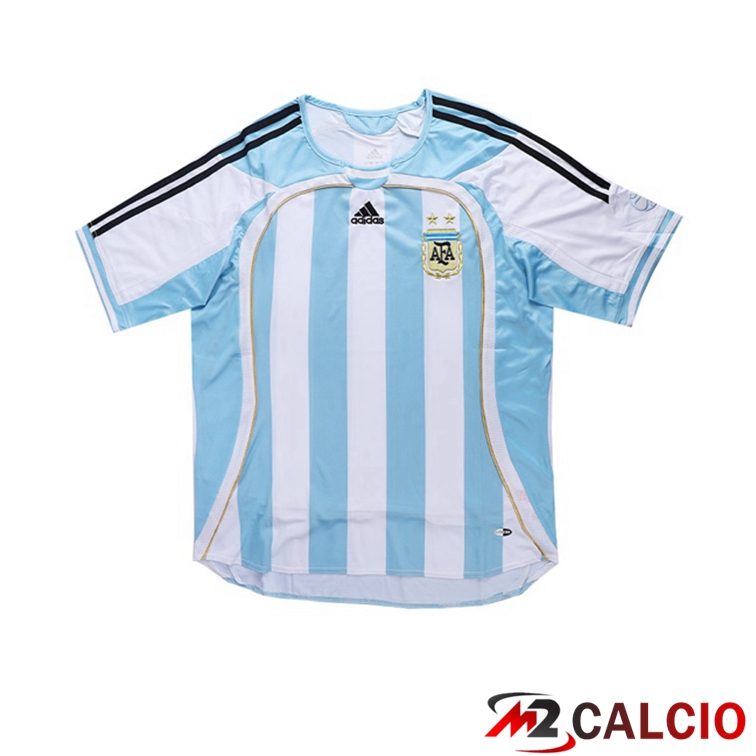 Maglie Calcio Personalizzate,Tute Calcio Squadre,Maglia Nazionale Italiana Calcio | Maglie Calcio Coppa del Mondo Argentina Retro Prima Blu 2006