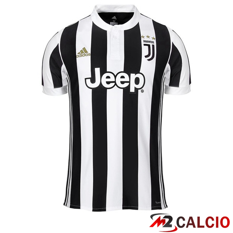 Maglie Calcio Personalizzate,Tute Calcio Squadre,Maglia Nazionale Italiana Calcio | Maglie Calcio Juventus Retro Prima Nero Bianco 2017-2018