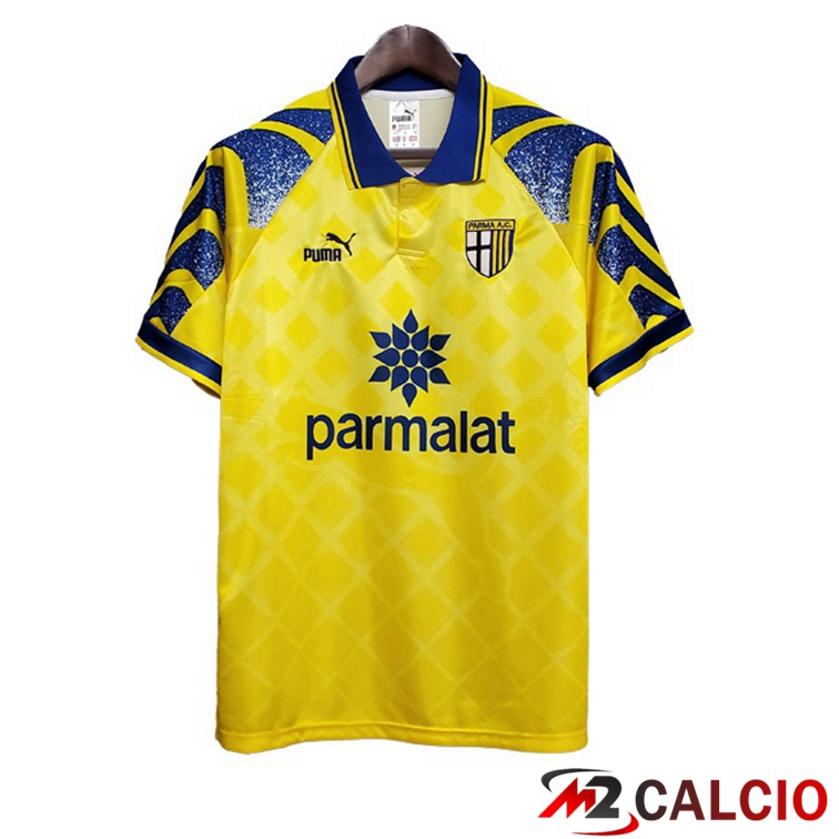 Maglie Calcio Personalizzate,Tute Calcio Squadre,Maglia Nazionale Italiana Calcio | Maglie Calcio Parma Calcio Terza Retro Giallo 1995-1997