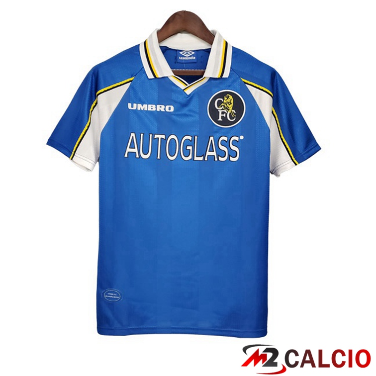 Maglie Calcio Personalizzate,Tute Calcio Squadre,Maglia Nazionale Italiana Calcio | Maglie Calcio FC Chelsea Retro Prima Blu 1997-1999