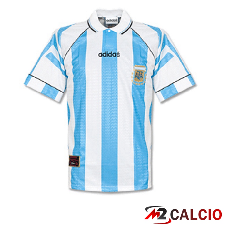 Maglie Calcio Personalizzate,Tute Calcio Squadre,Maglia Nazionale Italiana Calcio | Maglie Calcio Argentina Retro Prima Blu Bianco 1996
