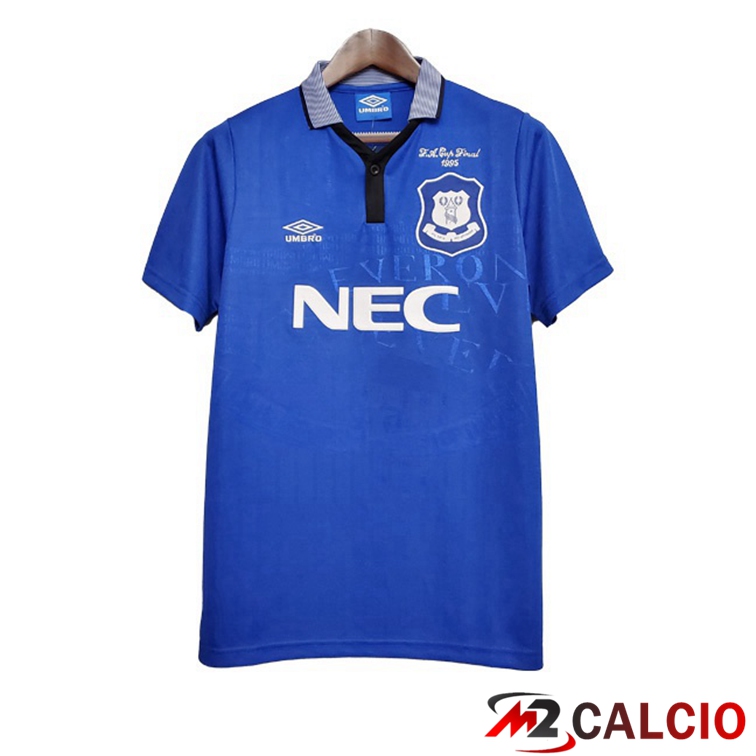 Maglie Calcio Everton Retro Prima Blu 1994-1995