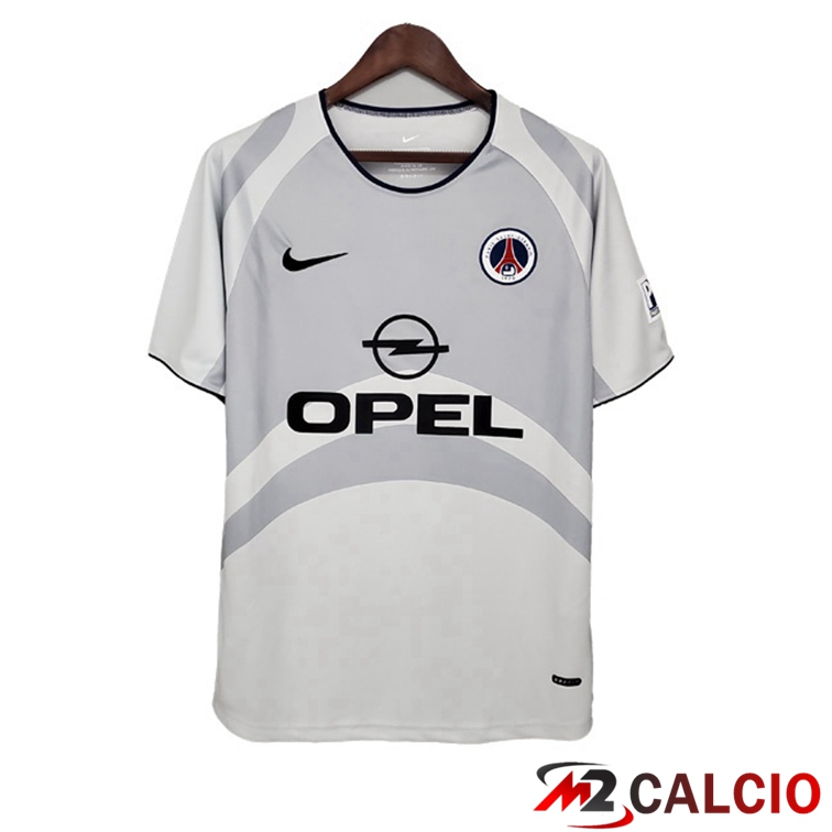 Maglie Calcio Personalizzate,Tute Calcio Squadre,Maglia Nazionale Italiana Calcio | Maglie Calcio Paris PSG Retro Seconda Bianco 2001-2002
