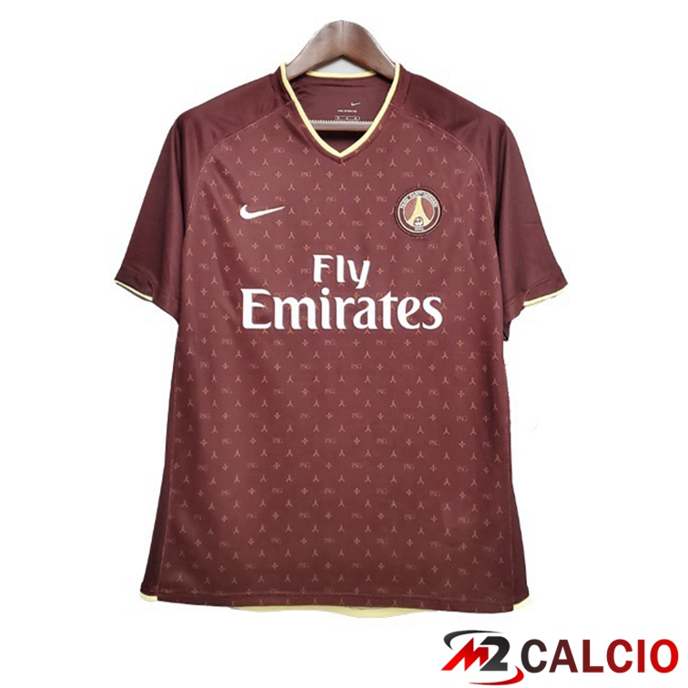 Maglie Calcio Personalizzate,Tute Calcio Squadre,Maglia Nazionale Italiana Calcio | Maglie Calcio Paris PSG Retro Seconda Rosso 2006-2007