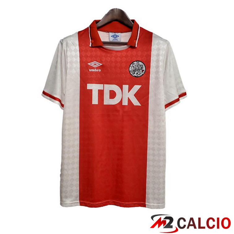 Maglie Calcio AFC Ajax Retro Prima Rosso 1990-1992
