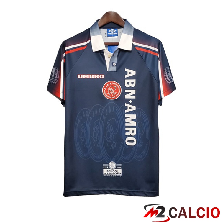 Maglie Calcio Personalizzate,Tute Calcio Squadre,Maglia Nazionale Italiana Calcio | Maglie Calcio AFC Ajax Retro Seconda Blu 1997-1998