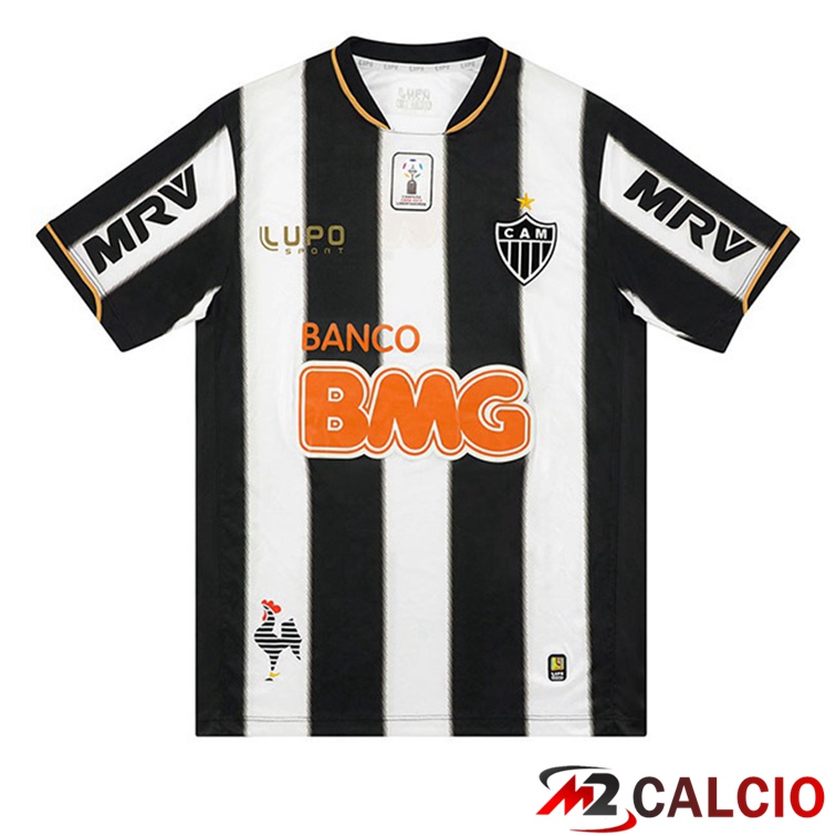 Maglie Calcio Personalizzate,Tute Calcio Squadre,Maglia Nazionale Italiana Calcio | Maglie Calcio Atletico Mineiro Retro Prima Nero Bianco 2013