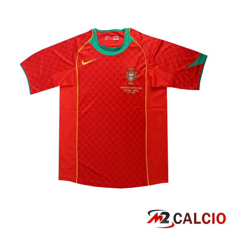 Maglie Calcio Personalizzate,Tute Calcio Squadre,Maglia Nazionale Italiana Calcio | Maglie Calcio Portogallo Retro Prima Rosso 2004