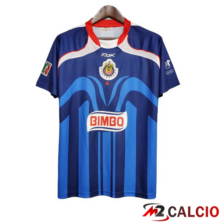 Maglie Calcio Personalizzate,Tute Calcio Squadre,Maglia Nazionale Italiana Calcio | Maglie Calcio CD Guadalajara Retro Seconda Blu 2006-2007