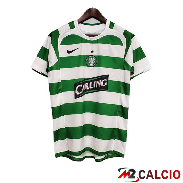 Maglie Calcio Personalizzate,Tute Calcio Squadre,Maglia Nazionale Italiana Calcio | Maglie Calcio Celtic FC Retro Prima Verde Bianco 2005-2006