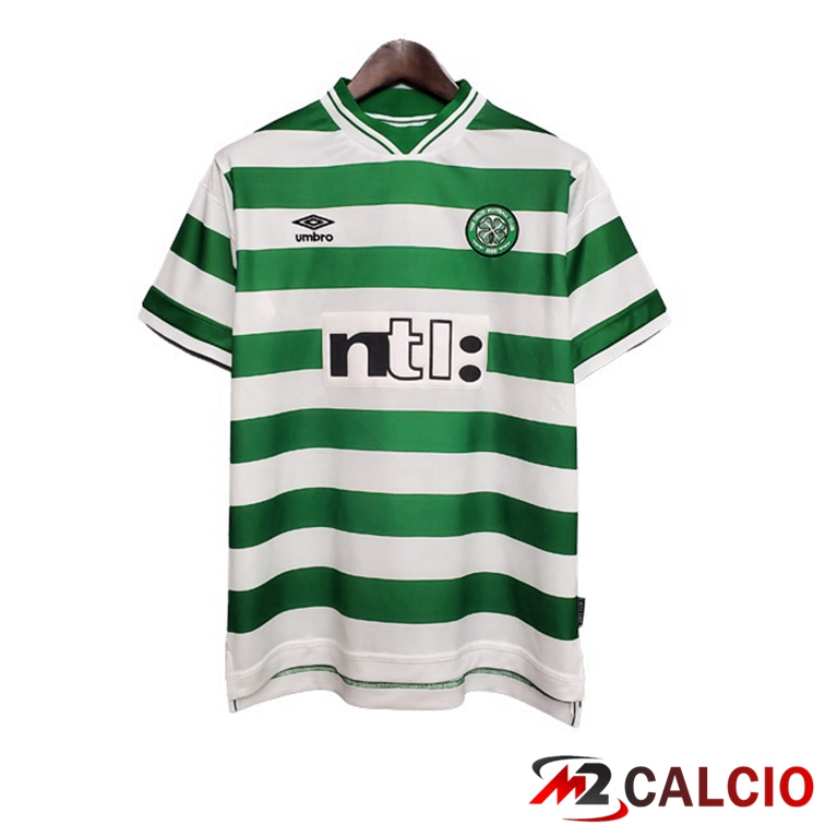 Maglie Calcio Personalizzate,Tute Calcio Squadre,Maglia Nazionale Italiana Calcio | Maglie Calcio Celtic FC Retro Prima Verde Bianco 1999-2000