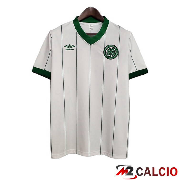 Maglie Calcio Personalizzate,Tute Calcio Squadre,Maglia Nazionale Italiana Calcio | Maglie Calcio Celtic FC Retro Seconda Bianco 1984-1986