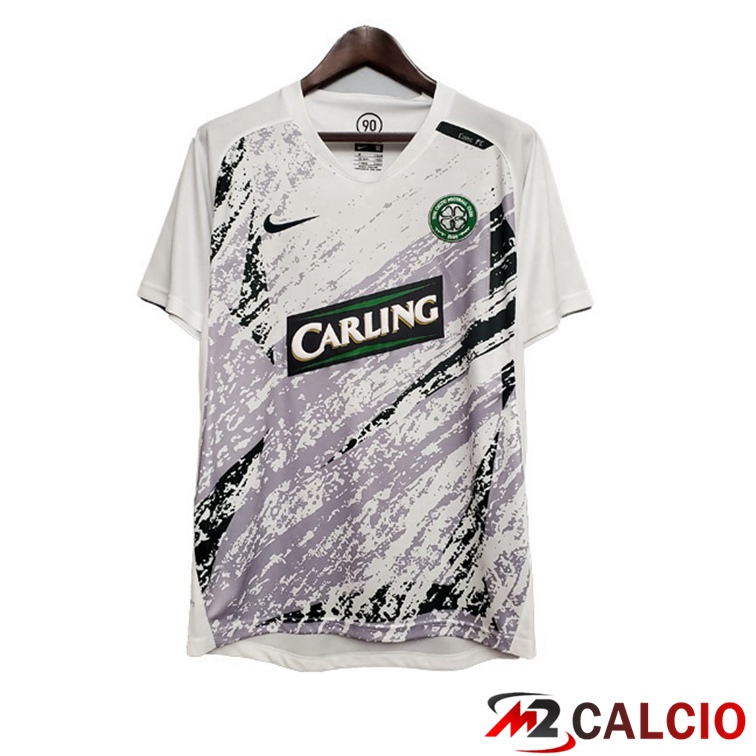 Maglie Calcio Personalizzate,Tute Calcio Squadre,Maglia Nazionale Italiana Calcio | Maglie Calcio Celtic FC Retro Seconda Bianco 2007-2008