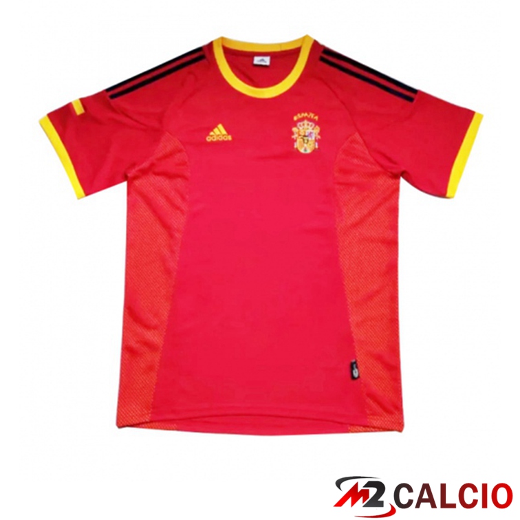Maglie Calcio Personalizzate,Tute Calcio Squadre,Maglia Nazionale Italiana Calcio | Maglie Calcio Spagna Retro Prima Rosso 2002