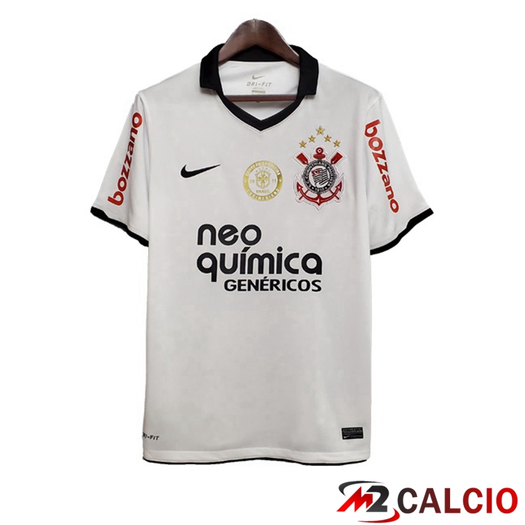 Maglie Calcio Personalizzate,Tute Calcio Squadre,Maglia Nazionale Italiana Calcio | Maglie Calcio Corinthians Retro Prima Bianco 2012