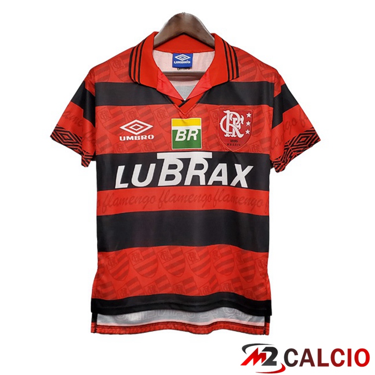 Maglie Calcio Personalizzate,Tute Calcio Squadre,Maglia Nazionale Italiana Calcio | Maglie Calcio Flamengo Retro Prima Rosso Nero 1995