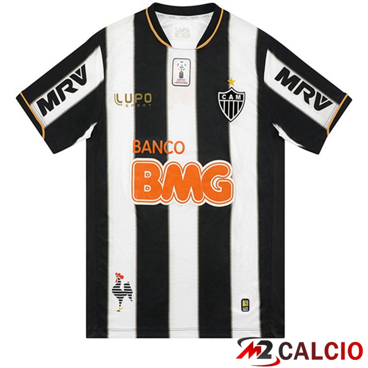 Maglie Calcio Personalizzate,Tute Calcio Squadre,Maglia Nazionale Italiana Calcio | Maglie Calcio Atletico Mineiro Retro Prima Nero Bianco 2013