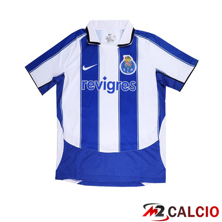 Maglie Calcio FC Porto Retro Prima Bianco Blu 2003-2004