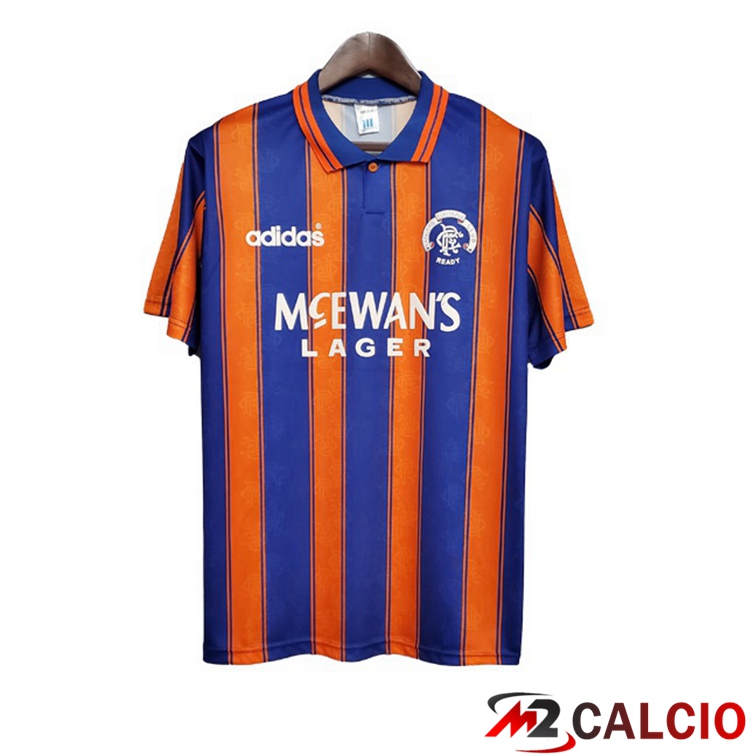 Maglie Calcio Personalizzate,Tute Calcio Squadre,Maglia Nazionale Italiana Calcio | Maglie Calcio Rangers FC Retro Seconda Blu 1993-1994