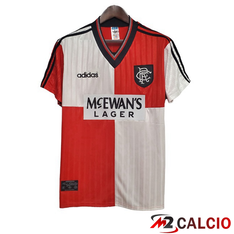 Maglie Calcio Personalizzate,Tute Calcio Squadre,Maglia Nazionale Italiana Calcio | Maglie Calcio Rangers FC Retro Seconda Rosso 1995-1996