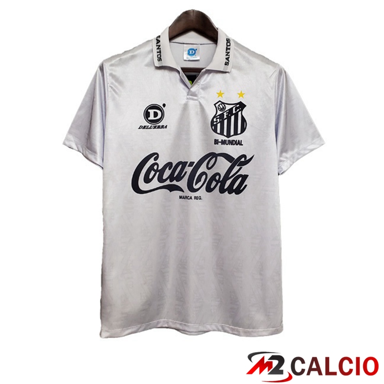 Maglie Calcio Personalizzate,Tute Calcio Squadre,Maglia Nazionale Italiana Calcio | Maglie Calcio Santos FC Retro Prima Bianco 1993