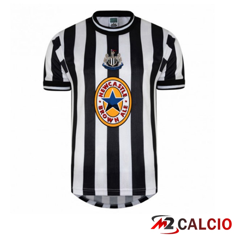 Maglie Calcio Personalizzate,Tute Calcio Squadre,Maglia Nazionale Italiana Calcio | Maglie Calcio Newcastle United Retro Prima Nero Bianco 1997-1999