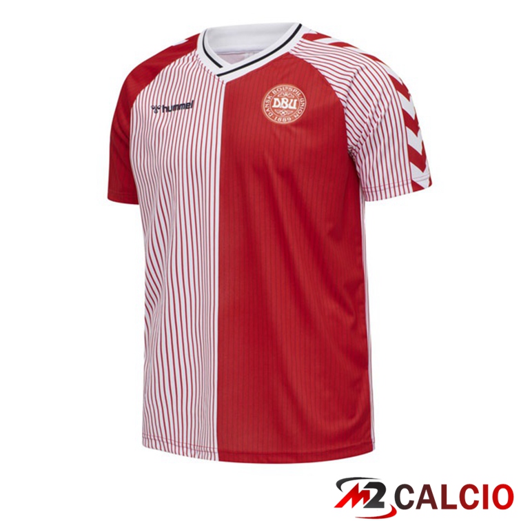 Maglie Calcio Danimarca Retro Prima Rosso 1986