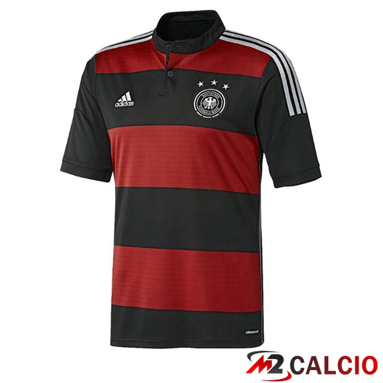 Maglie Calcio Personalizzate,Tute Calcio Squadre,Maglia Nazionale Italiana Calcio | Maglie Calcio Germania Retro Seconda Nero Rosso 2014
