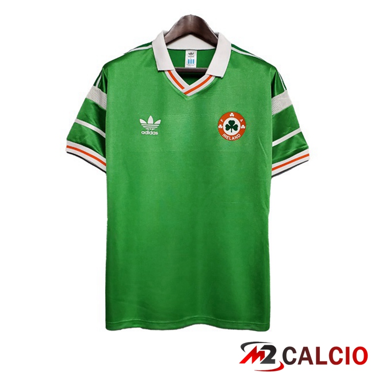 Maglie Calcio Personalizzate,Tute Calcio Squadre,Maglia Nazionale Italiana Calcio | Maglie Calcio Irlanda Retro Prima Verde 1988