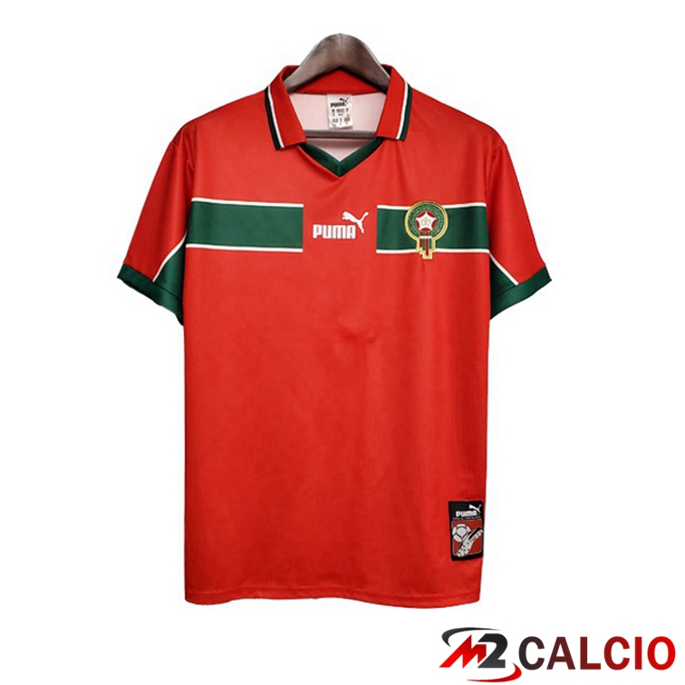 Maglie Calcio Personalizzate,Tute Calcio Squadre,Maglia Nazionale Italiana Calcio | Maglie Calcio Marocco Retro Seconda Rosso 1998