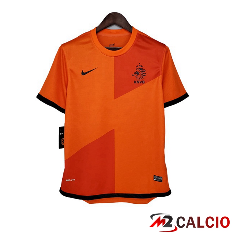 Maglie Calcio Personalizzate,Tute Calcio Squadre,Maglia Nazionale Italiana Calcio | Maglie Calcio Paesi Bassi Retro Prima Arancia 2012