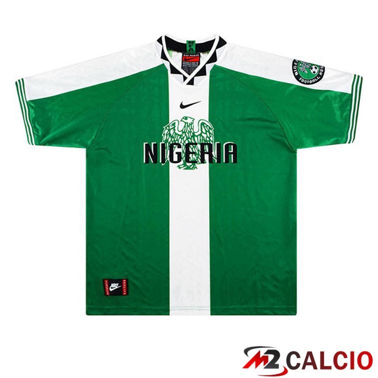 Maglie Calcio Personalizzate,Tute Calcio Squadre,Maglia Nazionale Italiana Calcio | Maglie Calcio Nigeria Retro Prima Verde 1996