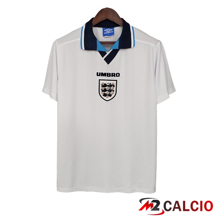 Maglie Calcio Personalizzate,Tute Calcio Squadre,Maglia Nazionale Italiana Calcio | Maglie Calcio Inghilterra Retro Prima Bianco 1996