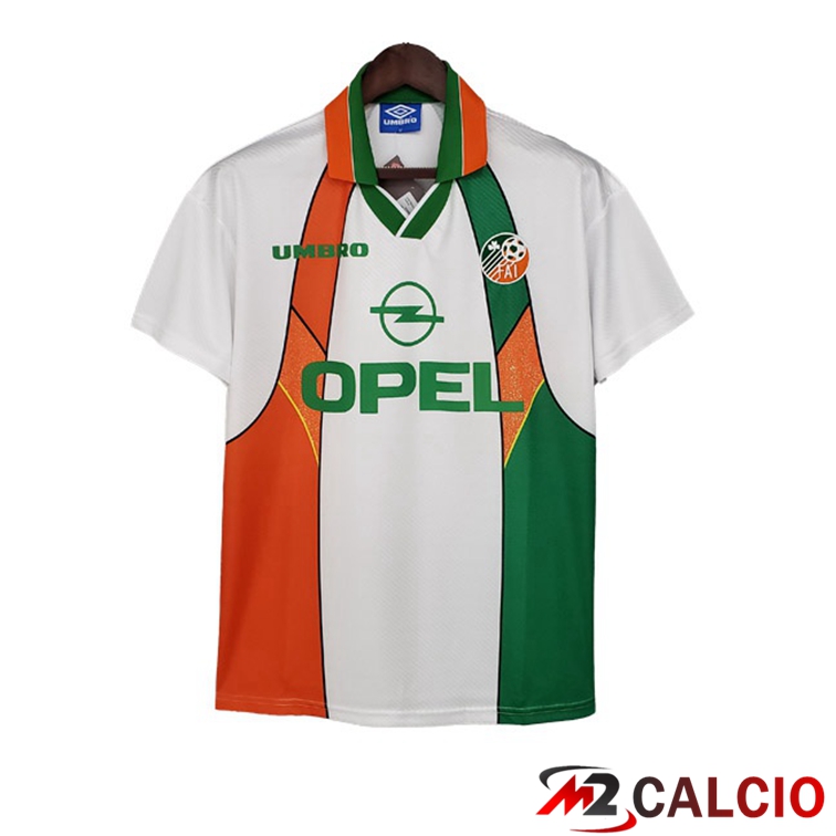 Maglie Calcio Personalizzate,Tute Calcio Squadre,Maglia Nazionale Italiana Calcio | Maglie Calcio Irlanda Retro Seconda Verde Bianco 1994-1996