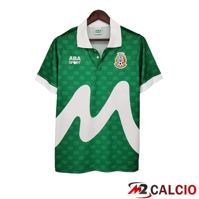 Maglie Calcio Personalizzate,Tute Calcio Squadre,Maglia Nazionale Italiana Calcio | Maglie Calcio Messico Retro Prima Verde Bianco 1995